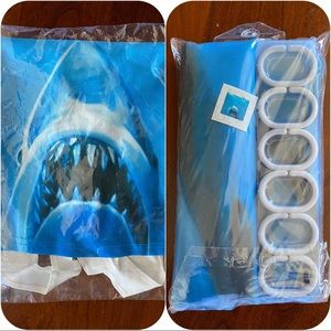 Jaws & Ariel Top and Jaws Shower Curtain NWT